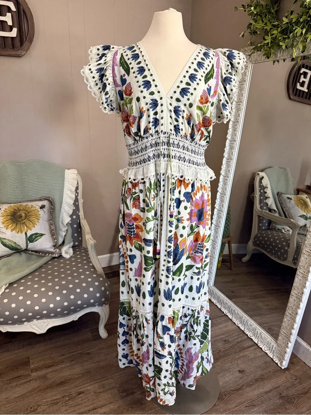 Farm Rio • Summer Garden Maxi Dress - Picture 11 of 16